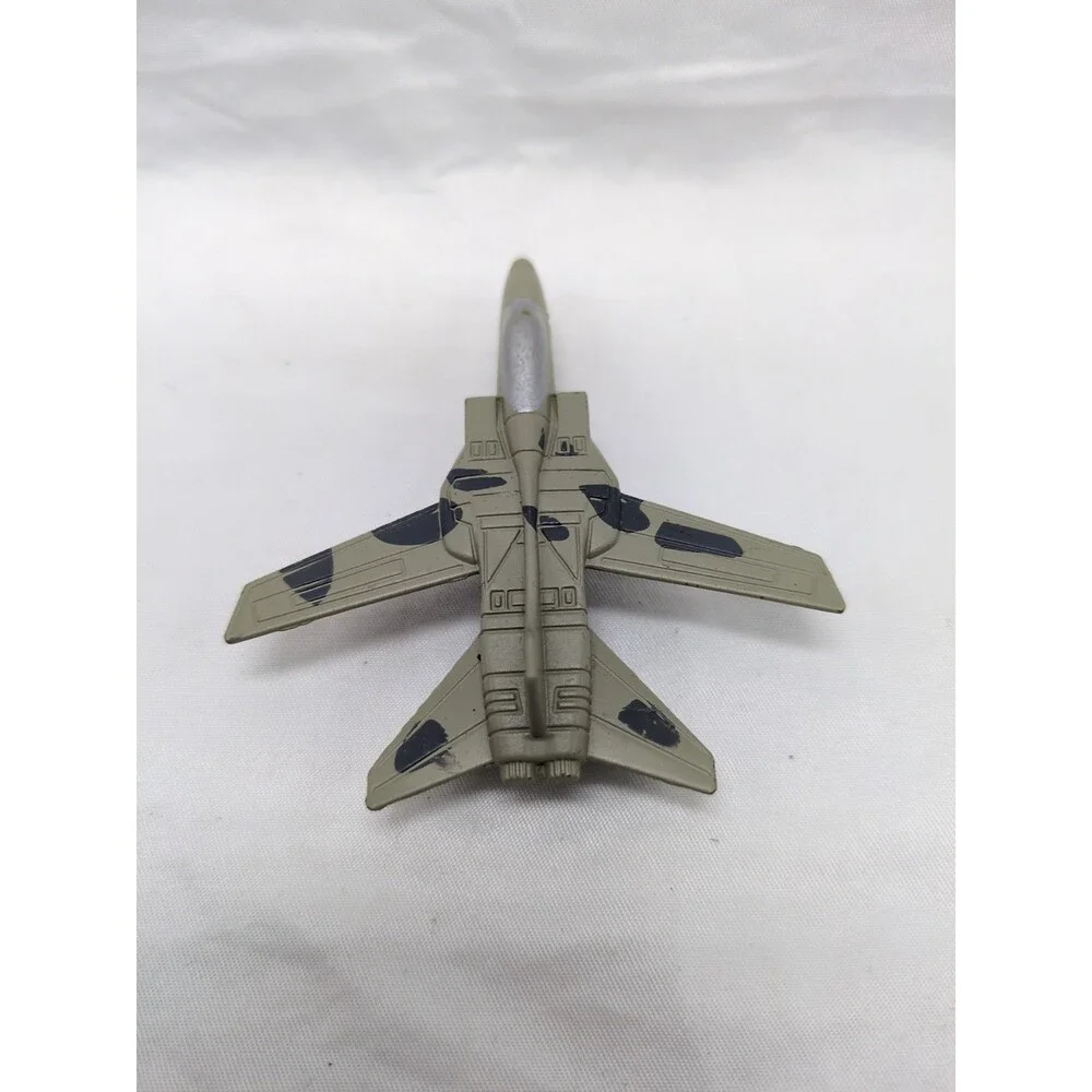 Vintage Green Camo Diecast Military Fighter Plane 3